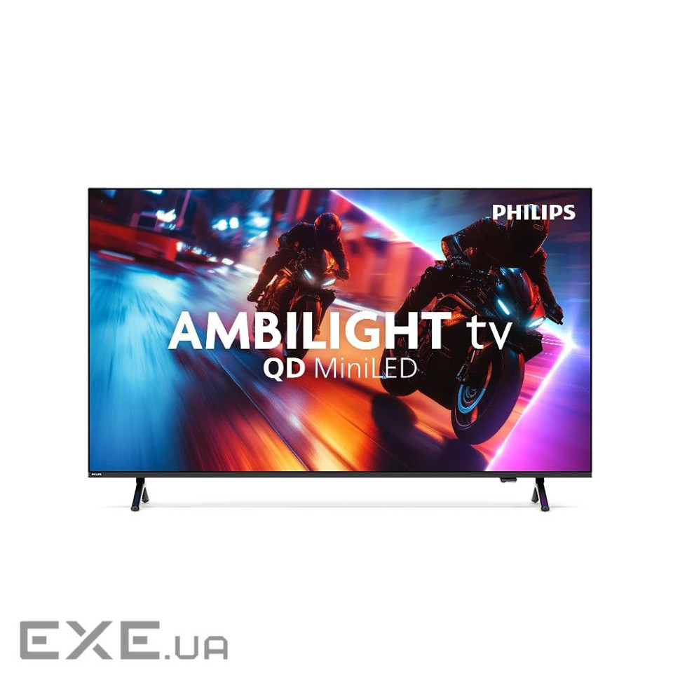 Телевізор 55", QD MiniLED, 120Hz, UHD, VRR 144Hz Titan OS, 1000 cd/m2, Ambilight, sou (55MLED920/12)