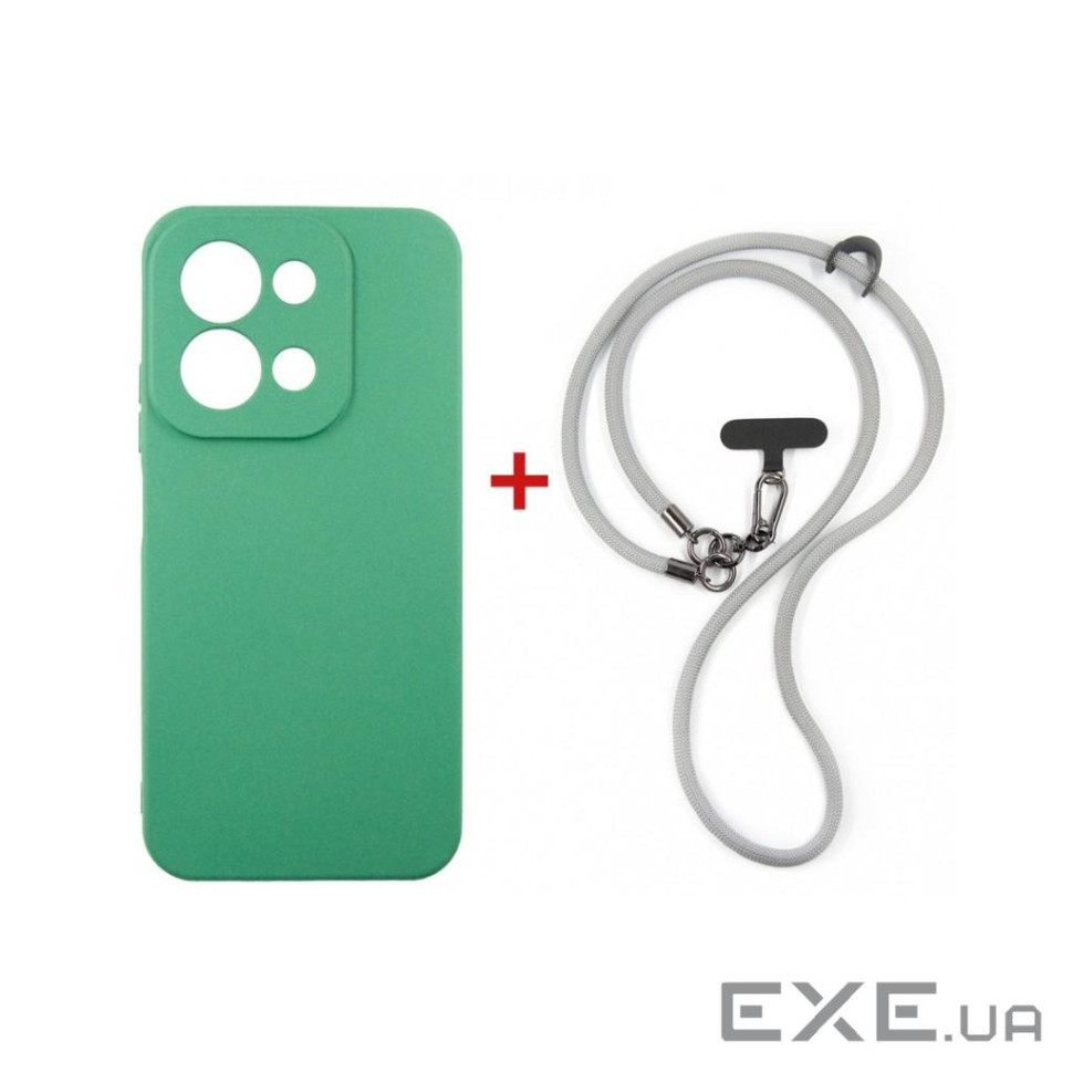 Чохол до мобільного телефона Dengos Case + Cross-body Strap Xiaomi Redmi 15C Mint+Gr (DG-KM-CCRB-49)