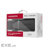 Зарядний пристрій AXAGON 1xUSB + 2xUSB-C 65W QC4+ PD3.0 PPS black (ACU-DPQ65)