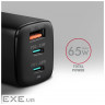 Зарядний пристрій AXAGON 1xUSB + 2xUSB-C 65W QC4+ PD3.0 PPS black (ACU-DPQ65)