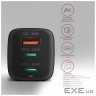 Зарядний пристрій AXAGON 1xUSB + 2xUSB-C 65W QC4+ PD3.0 PPS black (ACU-DPQ65)