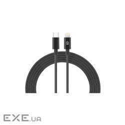 Дата кабель USB-C to Lightning 1.2m AMQGJ2BL black Armorstandart (ARM64374)