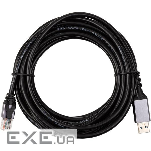 Кабель CAT6 UTP, USB3.0 Type-A - RJ45 5m (CA915002)