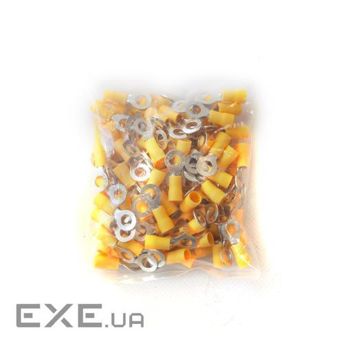 Накінечник кабельний кільцевий з ізоляцією 4-6мм.кв під болт 6 100шт (087640)