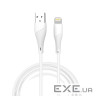 Кабель WUW-X196 USB Lightning 2,4А white (6972573335596)