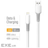 Кабель USB AM - Lightning, 1 м, White, ColorWay, 3A, Liquid Silicone (CW-CBUL093-WT)