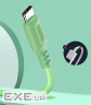 Дата кабель USB 2.0 AM to USB-C 1.0m soft silicone green ColorWay (CW-CBUC042-GR)