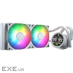 Система водяного охлаждения AeroCool Abyss L240R Digi White (ACLA-AD24117.21), Intel: 1851/1700/1200