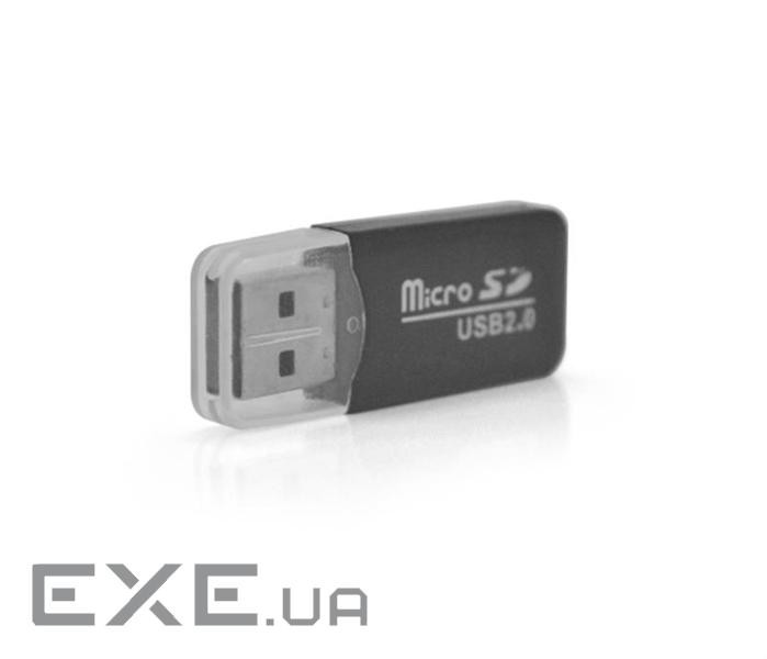 Кардрідер універсальний MERLION CRD-1BK TF/ Micro SD, USB2.0, Black