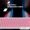 CANYON Keyboard OnType 10 Low Profile EN Wired Pink (CNS-HKB10P)