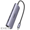 Концентратор Ugreen USB-C 7-in-1 2xUSB 3.0 + USB-C PD100W + HDMI 4K30Hz + SD/TF black (15214)