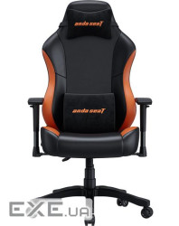 Крісло ігрове Anda Seat Luna Color PVC Size L Black/Orange (AD18-48-BO-PV)