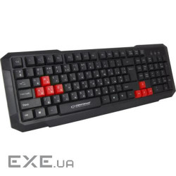 Клавіатура Esperanza EGK102 Red USB (EGK102RUA)