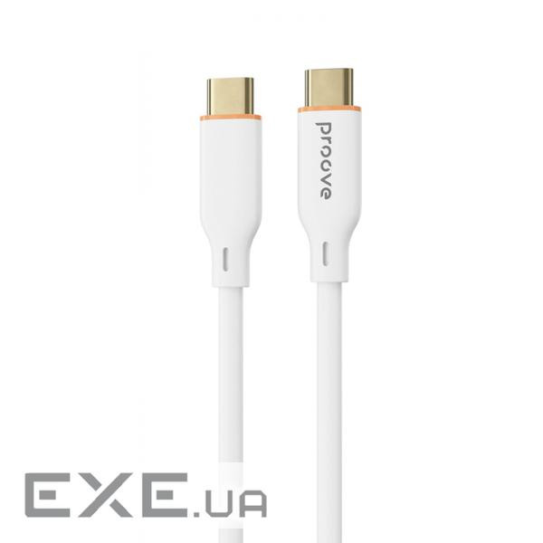 Кабель Proove Jelly Silicone Type-C to Type-C 60W (1m) white (CCJS60002202)