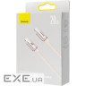 Кабель BASEUS Crystal Shine Series Fast Charging Data Cable Type-C to iP 20W 1.2м Pink (CAJY001304)