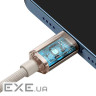 Кабель BASEUS Crystal Shine Series Fast Charging Data Cable Type-C to iP 20W 1.2м Pink (CAJY001304)