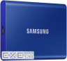 Зовнішній твердотільний накопичувач Samsung T7 500GB Indigo Blue (MU-PC500H/WW)