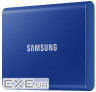 Зовнішній твердотільний накопичувач Samsung T7 500GB Indigo Blue (MU-PC500H/WW)