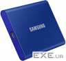 Зовнішній твердотільний накопичувач Samsung T7 500GB Indigo Blue (MU-PC500H/WW)