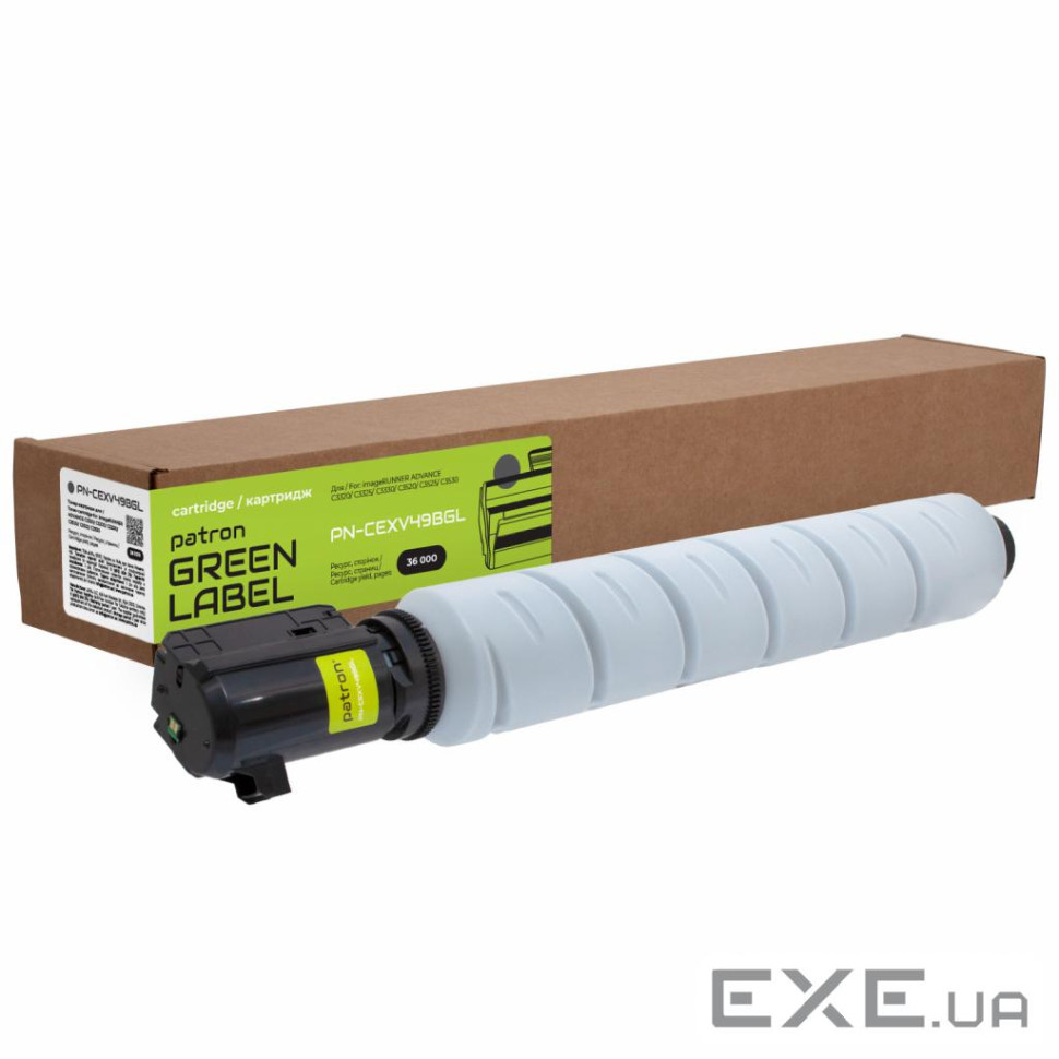 Тонер-картридж Patron Canon C-EXV49 Black Green Label (PN-CEXV49BGL)
