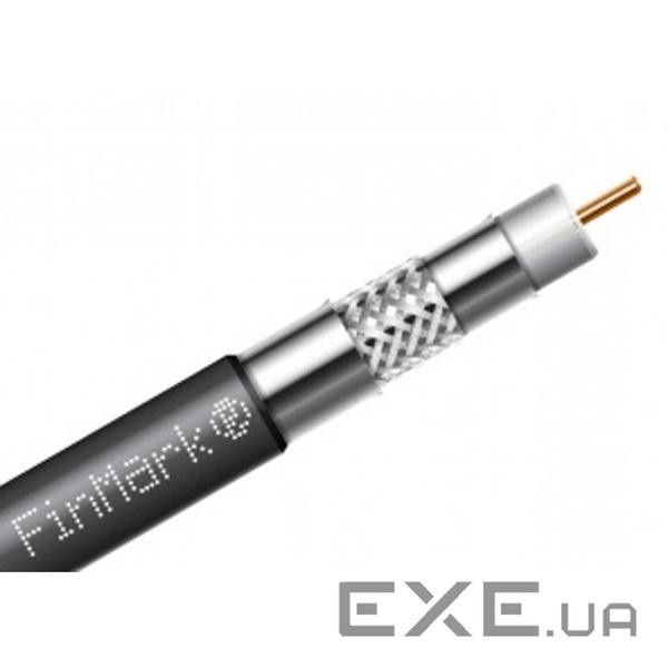 Кабель телевізійний FinMark RG-6 TRISHIELD, CU, 305м, black (F6TSVcu_305_black)