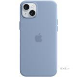 iPhone 15 Plus Silicone Case with MagSafe - Winter Blue,Model A3124 (MT193ZM/A)