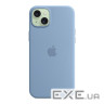iPhone 15 Plus Silicone Case with MagSafe - Winter Blue,Model A3124 (MT193ZM/A)
