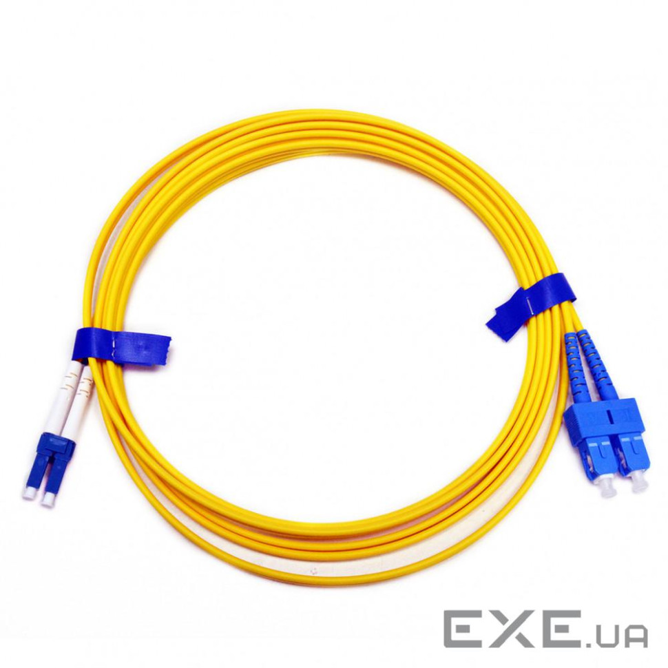 Патчкорд SC/UPC-LC/UPC SM 10м Duplex Slim (UPC-10SCLC(SM)D(ON)S)