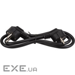 Мережевий кабель 1м, 3x1.5мм2, 16А, 100% мідь (two male plugs) (EX610655) (two male plugs) (EX610655)