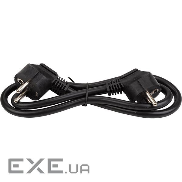 Мережевий кабель 1м, 3x1.5мм2, 16А, 100% мідь (two male plugs) (EX610655) (two male plugs) (EX610655)