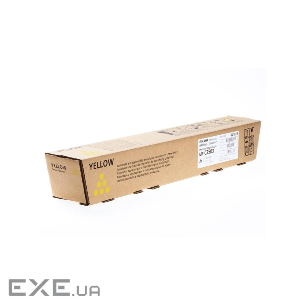 Тонер-картридж Ricoh MPC2003/MPC2503/MPC2011sp 5,5K Yellow (841929)