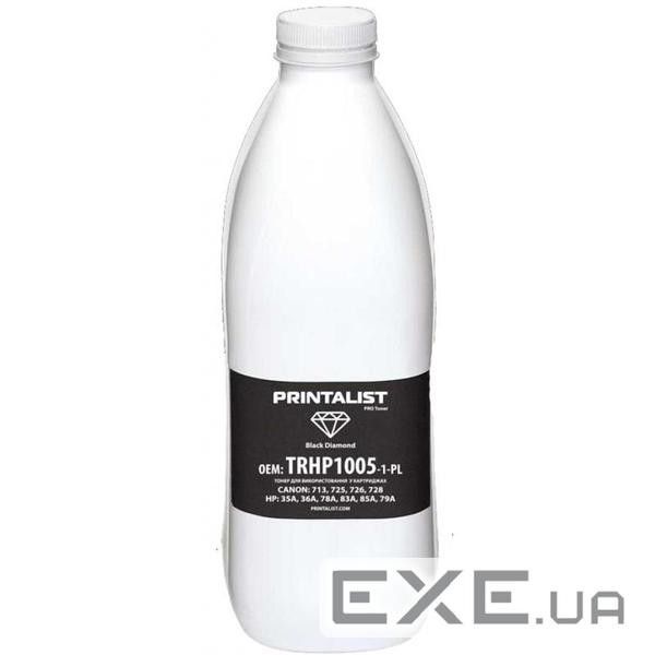 Тонер HP LJ P1005/1006/1505, 1000г Black Printalist (TRHP1005-1-PL)