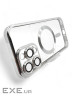 Чeхол-накладка BeCover TPU Chrome Case MagSafe для Apple iPhone 16 Pro Silver (712083)