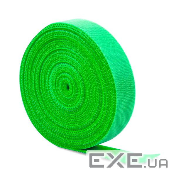 Стяжки на липучці ширина 12мм, рулон 45м, зелені, ціна за рулон (ZD-005 12мм зелені) )