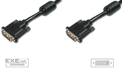 Кабель DVI-D dual link (M / M) DIGITUS 2м, Black / Чорний (AK-320101-020-S)