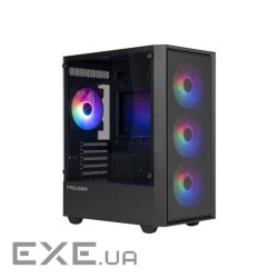 Корпус PROLOGIX E107 Tempered Glass Black