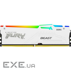 Модуль пам'яті KINGSTON FURY Beast RGB White DDR5 5600MHz 32GB (KF556C40BWA-32)