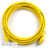 Патч корд Ritar 1м, RJ-45, Cat.5e, CU, медь, желтый (03032)