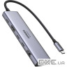 Док-станція USB3.2 Type-C --> HDMI 4K60Hz/2хUSB 3.0/2xUSB-C/SD/TF PD 100 Вт CM511 Ugreen (45521)