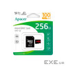 Карта пам"яті Apacer 256GB microSDXC class 10 UHS-I V10 A1 (AP256GMCSX10UB-R)