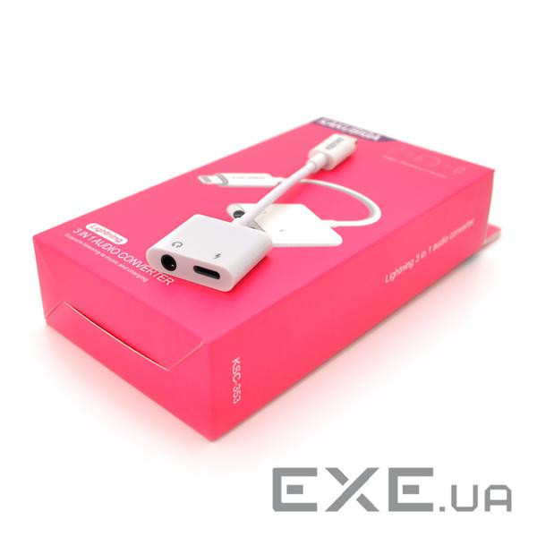 Аудіоконвертор iKAKU KSC-353 ANFENG 2 in 1 audio converter Lightning, Box iKAKU KSC-353 ANFENG 2 in 1 audio converter Li