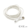 Кабель USB 2.0 (AM / Miсro 5 pin) 2,0м, білий, Пакет (05104) (05104)