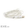 Кабель USB 2.0 (AM / Miсro 5 pin) 2,0м, білий, Пакет (05104) (05104)