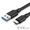 Дата кабель USB 3.0 AM to USB-C 2.0m 3.0A 18W US184 Black Ugreen (20884) (UGR-20884)