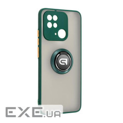 Чохол-накладка Armorstandart Frosted Matte Ring для Xiaomi Redmi 10C Dark Green (ARM68367)