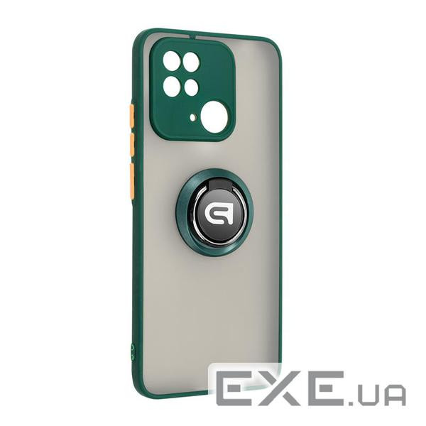 Чохол-накладка Armorstandart Frosted Matte Ring для Xiaomi Redmi 10C Dark Green (ARM68367)