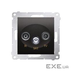 Розетка Premium TV+R+SAT, антрацит (DASK.01/48)