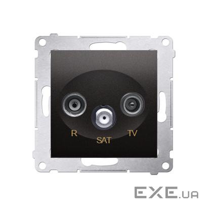 Розетка Premium TV+R+SAT, антрацит (DASK.01/48)