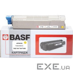 Тонер-картридж BASF OKI MC760/770/780/ 45396301 Yellow (KT-45396301) (BASF-KT-45396301)