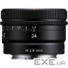 Об'єктив Sony 24mm, f/2.8G для камер NEX (SEL24F28G.SYX)